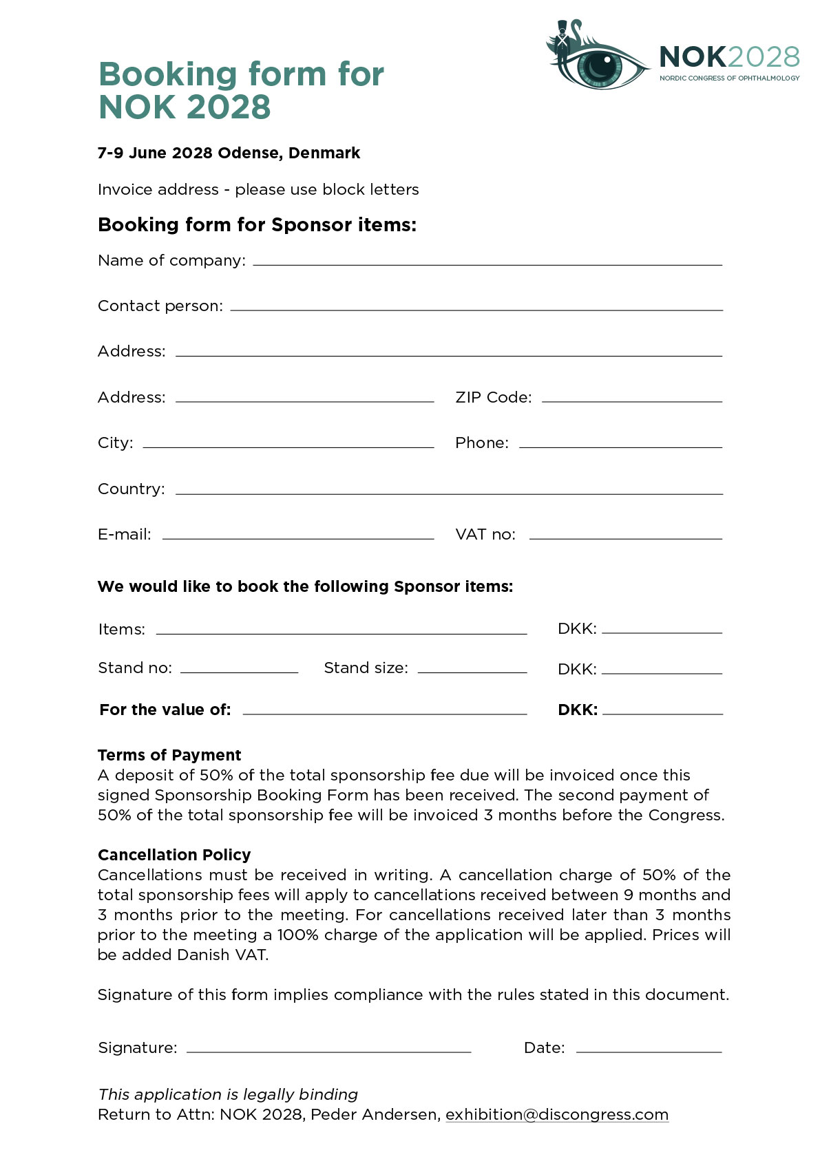 Booking Form